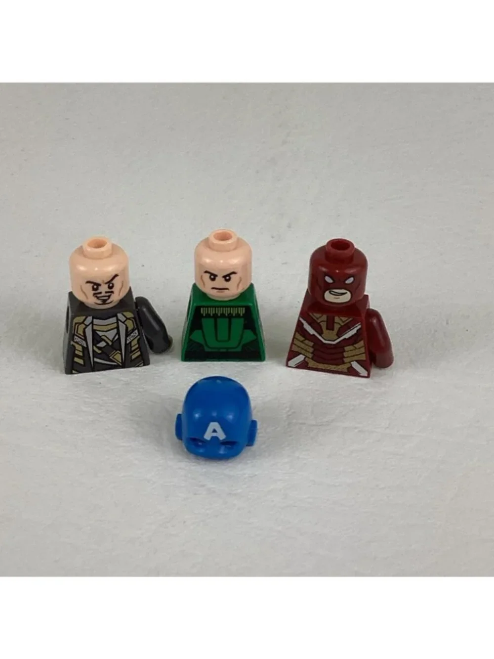 Lego Marvel Minifigures Lot Parts Pieces Iron Man Beetle Loki Captain America